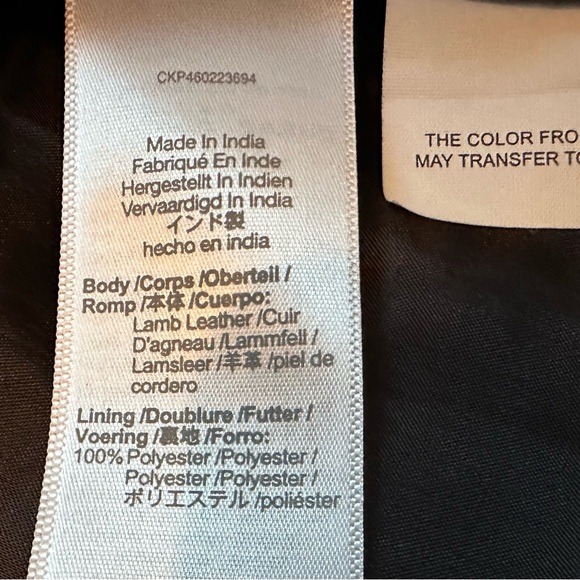 Madewell Washed Leather Motorcycle Jacket : Brass Hardware edition size Medium - Picture 5 of 5